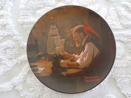 Knowles 8-1/2&quot; Norman Rockwell The Ship Builder Collector Plate - 1980 - £6.26 GBP