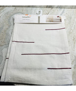Bed Bath &amp; Beyond Studio 3B Table Runner Stitched Lines 72”X 14&quot; White/Z... - $108.38 CAD