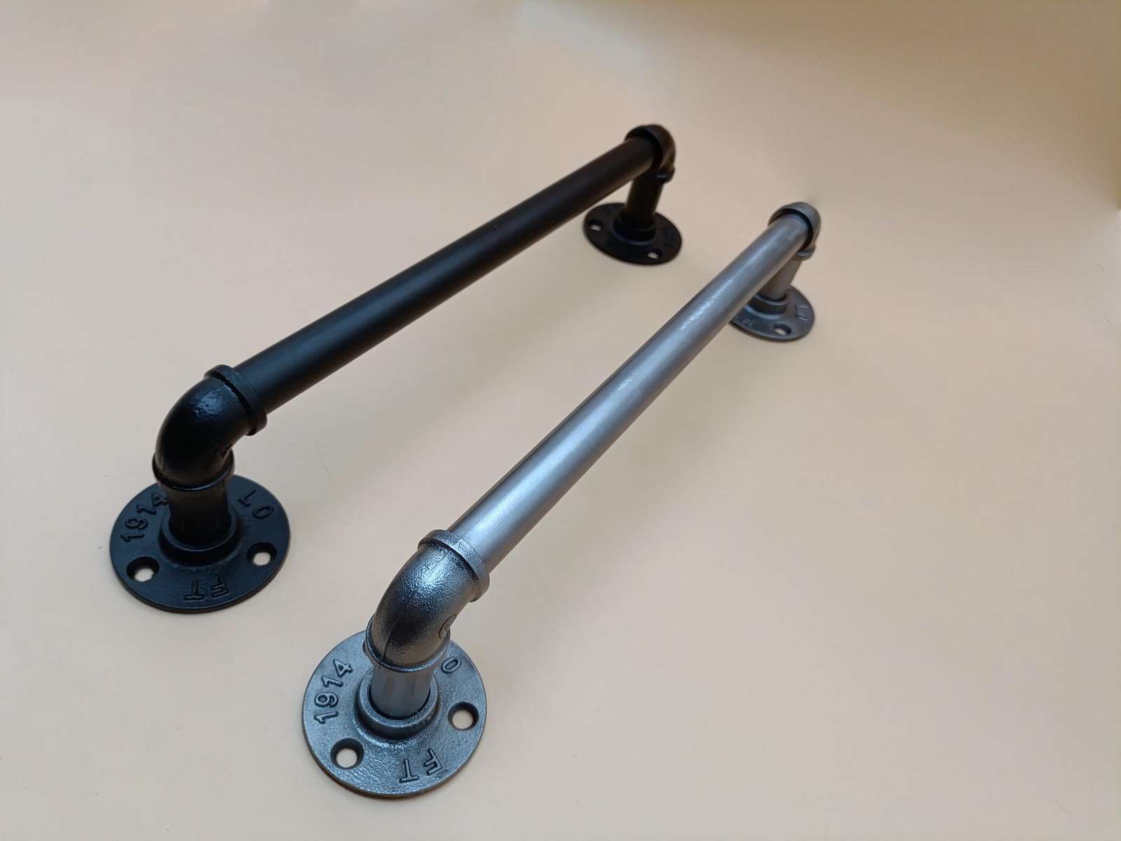 Large Industrial Pipe Handles – Metal Pipe Handles for Doors and Gates, ... - $31.00