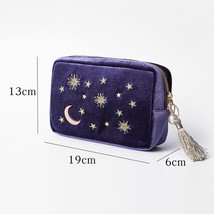 Japanese Style Velvet Cosmetic Bag Large Capacity Portable Lipstick Cosmetic Sto - £31.63 GBP
