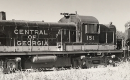 Central of Georgia Railway Railroad CG #151 RS-3 Alco Locomotive Train Photo - £7.58 GBP