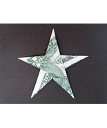 STAR Money Origami Art Dollar Bill Cash Sculptors Bank Note Handmade - £11.17 GBP