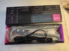 Style House 1&quot; Professional Hair Styling Iron Black Negative Ion Smooth ... - $12.87