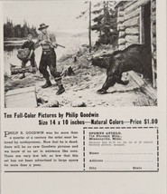 1942 Print Ad Full Color Pictures Offer by Artist Philip Goodwin Hunters... - $13.93