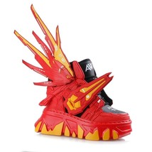 Anthony Wang Women&#39;s Winged Red Gundam Rave Platform Sneakers Sz 7 &amp; 8 - £117.33 GBP