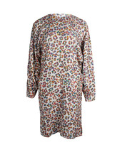 Chloe Leopard Print Long Sleeve Dress In Animal Print Viscose Women Mul Size 40 - $150.10