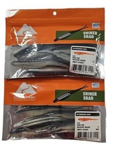 Lot of 2 Ozark Trail, 5” Shiner Shad, Sexy Shad Fishing Lure, 9 Count - £10.49 GBP