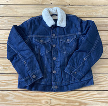 gap kids NWT $78 kids Sherpa lined denim jacket size M(8) blue L5 - £31.97 GBP