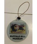 Buffalo Bill Museum Cody Wyoming Round Glass Christmas Ornament - $17.30