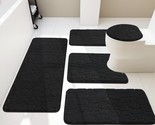 Bathroom Rugs Sets 5 Piece, Cobblestone Memory Foam Bathroom Mats Set Ex... - $98.99