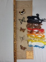 Butterfly Needlepoint Kit Summer Tramme Bell Pull Wool MultiColor Monarc... - $21.95