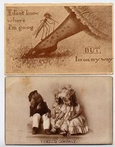 6 Vintage Humorous / Comic  Postcards 1900 - 1915 - £9.44 GBP