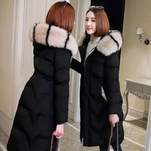 Plus Big Size Parka Women Winter Puffer Coat Goth Streetwear Long Puffy Jacket H - £71.44 GBP