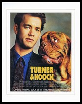 Turner and Hooch 1989 ORIGINAL Vintage 11x14 Framed Advertisement Tom Hanks - £27.14 GBP