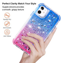 For iPhone 14 Pro Max 13 12 11 Glitter Hard back hard silicon Case  - £30.68 GBP