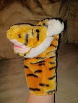 R Dakin Tiger Hand Puppet Plush 9.5&quot; Vintage 1982 Stuffed Toy Pretend Play... - £19.23 GBP