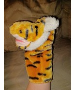 R Dakin Tiger Hand Puppet Plush 9.5&quot; Vintage 1982 Stuffed Toy Pretend Pl... - £20.24 GBP