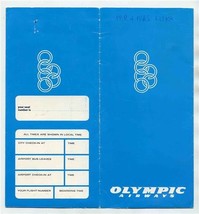 Olympic Airways Ticket Jacket Tickets Notepad Comment Form Notice to Passengers - £30.07 GBP