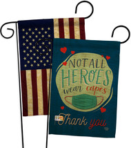 Thank You All Heroes - Impressions Decorative USA Vintage Applique Garden Flags  - £21.06 GBP