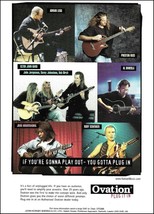 1997 Ovation Guitar Ad with Elton John Band Al DiMeola Rudy Schenker Adrian Legg - £3.39 GBP