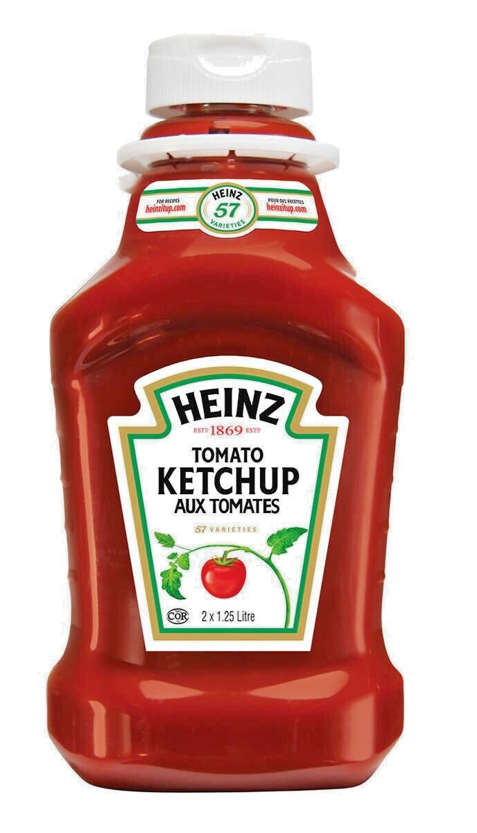 2 Bottles of Heinz Ketchup Condiment 1.25 L Each -From Canada -Free Shipping - $34.83