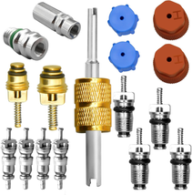 17 Pcs Air Conditioning Valve Core Kit, R12 to R134A Conversion Kit R134... - $15.13