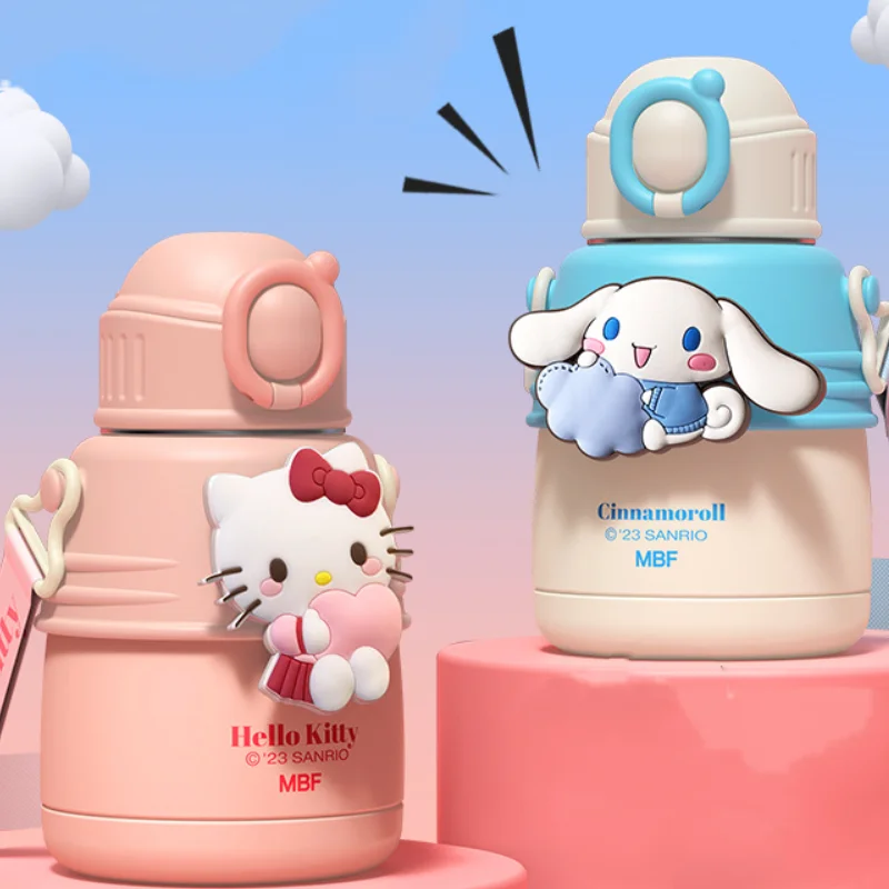 Ins New Sanrio Cinnamoroll My Melody High Beauty Straw Insulation Cup Portable - £16.83 GBP