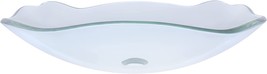 Stylish Glass Vessel Bathroom Sink By Novatto, Model Number Tis-317C. - £212.05 GBP