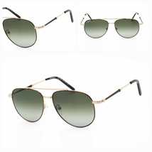 Salvatore Ferragamo SF226S, Aviator Tortoise Gold /Green Gradient Sunglasses - $140.00