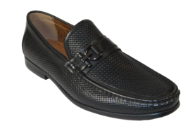 Men&#39;s Shoes Steve Madden Soft Leather upper Slip On Chivan Black - £93.51 GBP