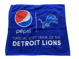 Detroit Lions Pepsi Towel Wincraft Rare Blue Team NFL Fan Collectible Ga... - $24.16