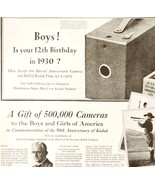 1930 Kodak 50th Anniversary Camera Advertisement Boy&#39;s Life Photography ... - $29.99