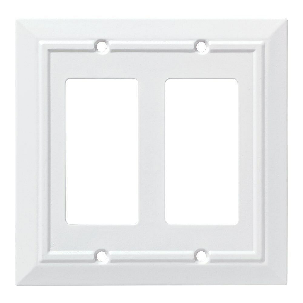 Franklin Brass W35248-PW Pure White Classic Architect Double GFCI Cover Plate - $20.99