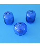 Collectible/3 Art Glass Blue Bud Vases Diffusers - $27.00