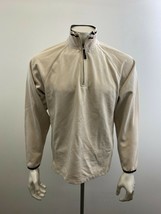 IZOD Men&#39;s 1/4 Zip Pullover Long Sleeve Shirt Men&#39;s Size Small Beige Moc... - €6,92 EUR