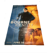 2002 Universal Studios Matt Damon The Bourne Identity Movie Banner Poster 59x94&quot; - £173.52 GBP