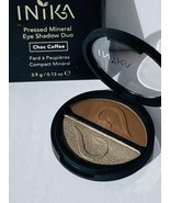 Inika Pressed Mineral Eye Shadow Duo # Choc Coffee 0.13 OZ / 3.9 G NIB - £15.50 GBP
