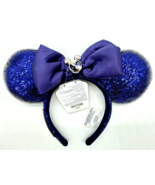 Disney Parks Vacation Club DVC Navy Silver Sequin Minnie Ears Headband N... - $67.68 CAD