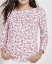 Vineyard Vines Women’s Sankaty Boatneck Simple Tee Size M Floral Print - £21.46 GBP