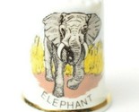 BirchCroft Elephant Collectible Souvenir Bone China Thimble England Home... - $11.12