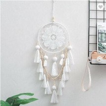 Handmade Traditional Hanging Boho Tassels Wood Beads Dreamcatcher (2) - £12.90 GBP