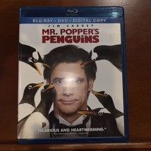 Mr. Popper’s Penguins (2011) Blu-ray + DVD + Digital w/ Slipcover Jim Carrey NEW - £8.85 GBP