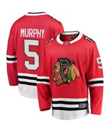 Men's Connor Murphy #5 Player Jersey Sewn on Chicago Blackhawks 2018 Red New - £63.92 GBP