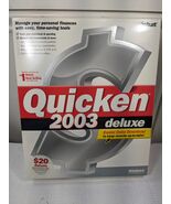 Quicken 2003 Deluxe software CD-ROM disc program Intuit Windows 95/98/20... - $61.00