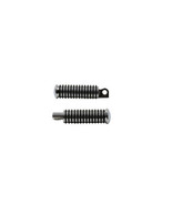 NEW FOR HARLEY DAVIDSON CHROME RUBBER O-RING STYLE FOOTPEG SET 50901-84T - £23.75 GBP