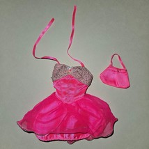 VTG Barbie Fashion Avenue 15862 Party Pink Dress Bag Purse Lot 1996 - £11.83 GBP