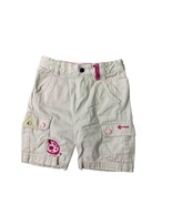 Crocs GIrls Size 4 Khaki Tan Pink Cargo Shorts Bermuda Ladybug - $10.92 CAD