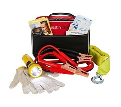 NEW Justin Case Auto Safety Emergency Roadside Travel Pro Kit 50 Pc w/ case - £20.38 GBP