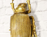 Ebros Large Gold Leaf Resin Scarab Dung Beetle Wall Sculpture Or Table D... - $43.99