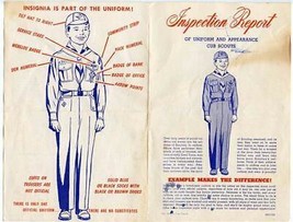 Cub Scouts of America Inspection Report of Uniform and Appearance Brochu... - $21.78